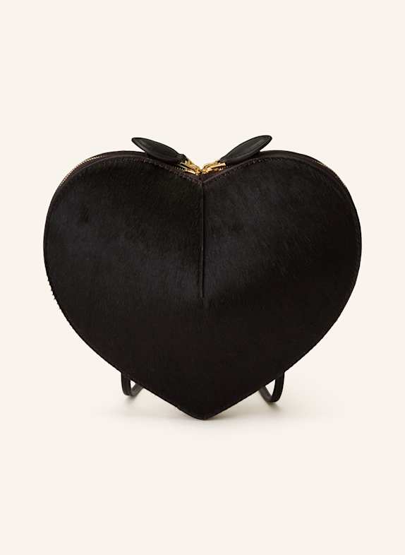 ALAÏA Torba na ramię LE CŒUR CZARNY / CIEMNOBRĄZOWY