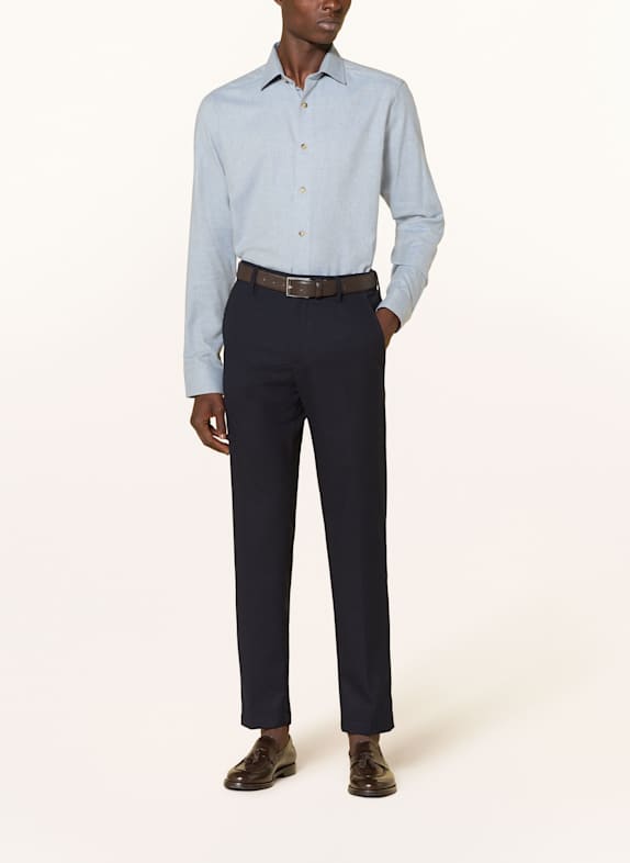 ETON Flanellen overhemd Regular Fit LICHTBLAUW
