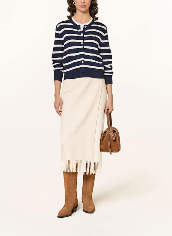 POLO RALPH LAUREN Knit skirt in wrap look CREAM