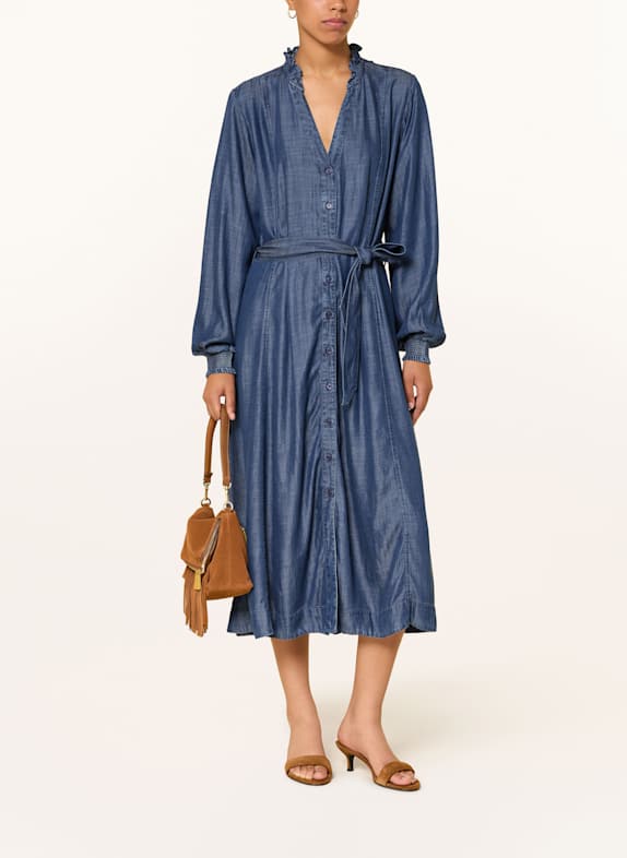 MOS MOSH Kleid MMBEY in Jeansoptik DUNKELBLAU