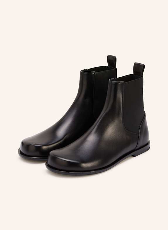 FENDI Chelsea boots BLACK/ SILVER