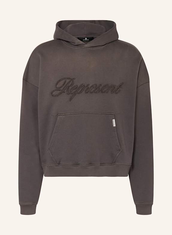 REPRESENT Hoodie REP APPLIQUE DUNKELGRAU