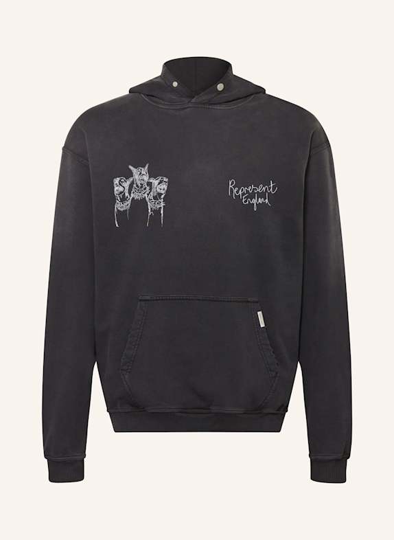 REPRESENT Oversized-Hoodie SCHWARZ