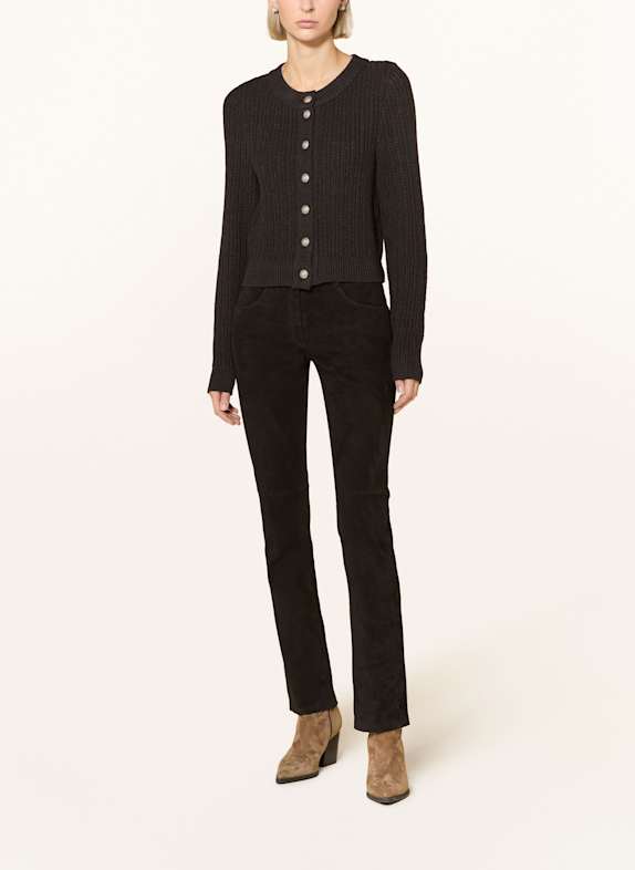 HABSBURG ANTAU Leather Pants BLACK