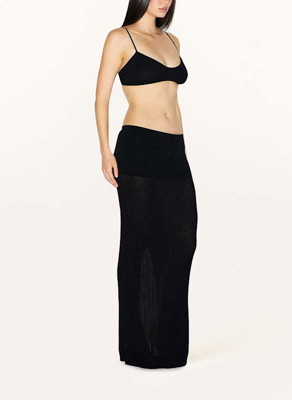 SKIMS Lounge-rok SHEER KNIT ONYX