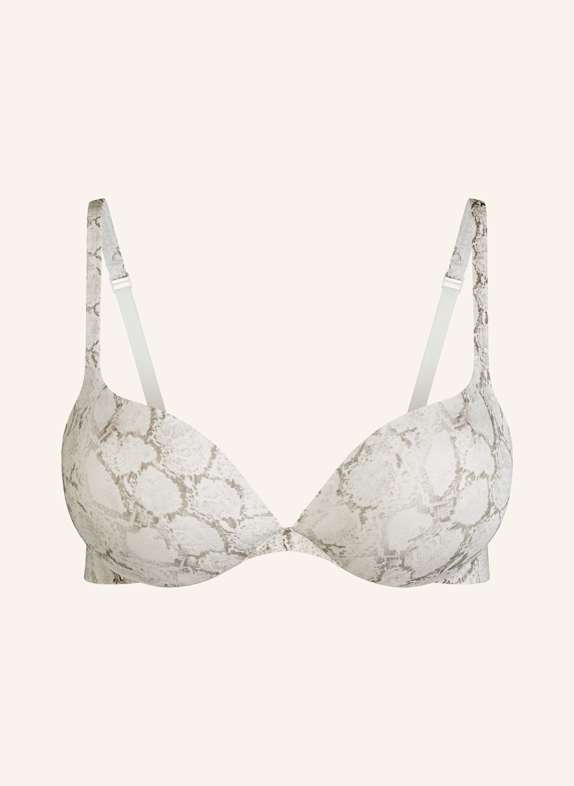 SKIMS ULTIMATE push-up bra STONE PASTEL SNAKE PRINT