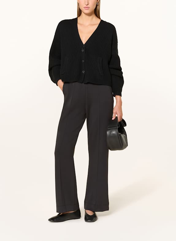darling harbour Marlenehose aus Jersey BLACK