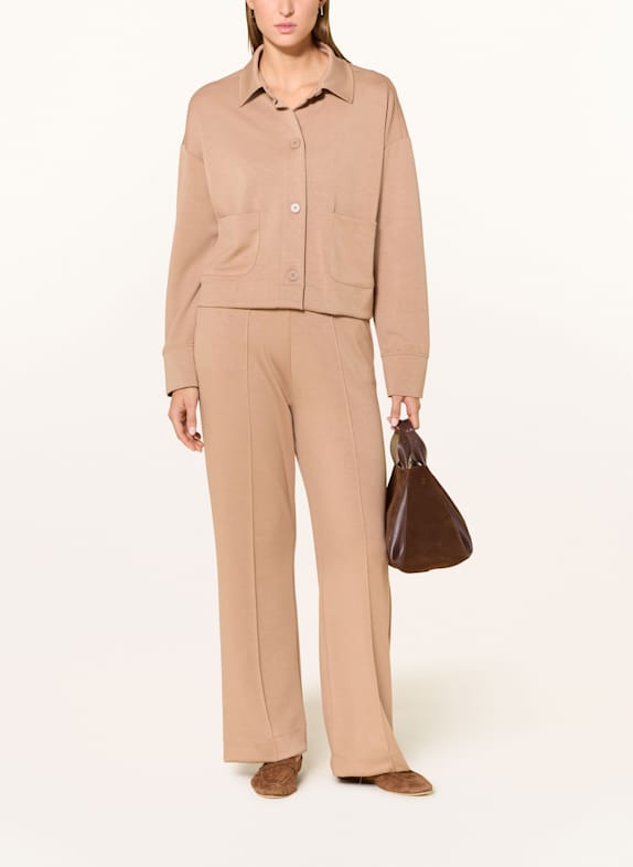 darling harbour Marlene-byxor i jersey CARAMEL