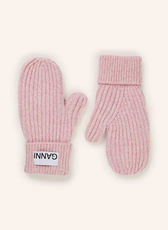 GANNI Rękawiczki RÓŻOWY