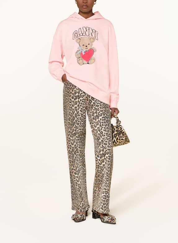 GANNI oversized hoodie PINK