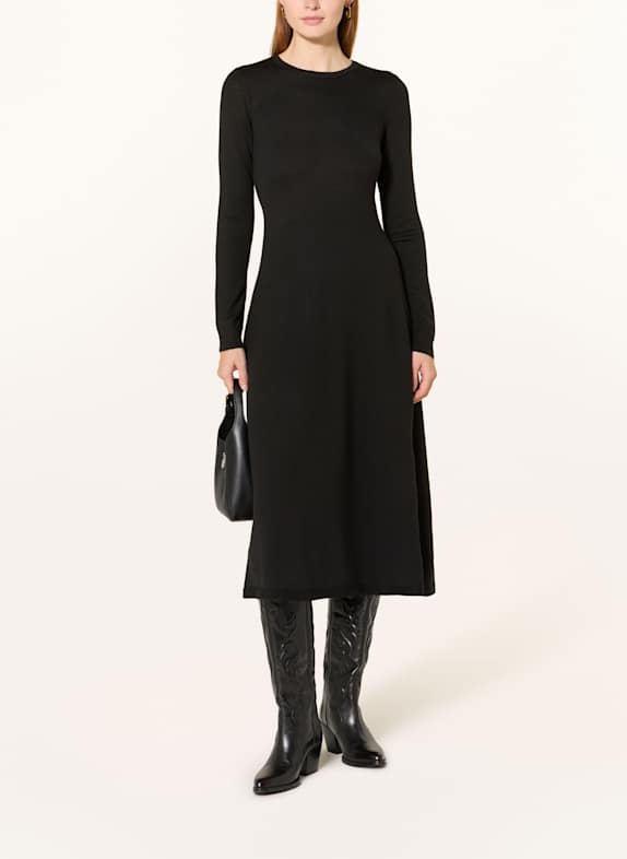 LAUREN RALPH LAUREN Strickkleid SCHWARZ
