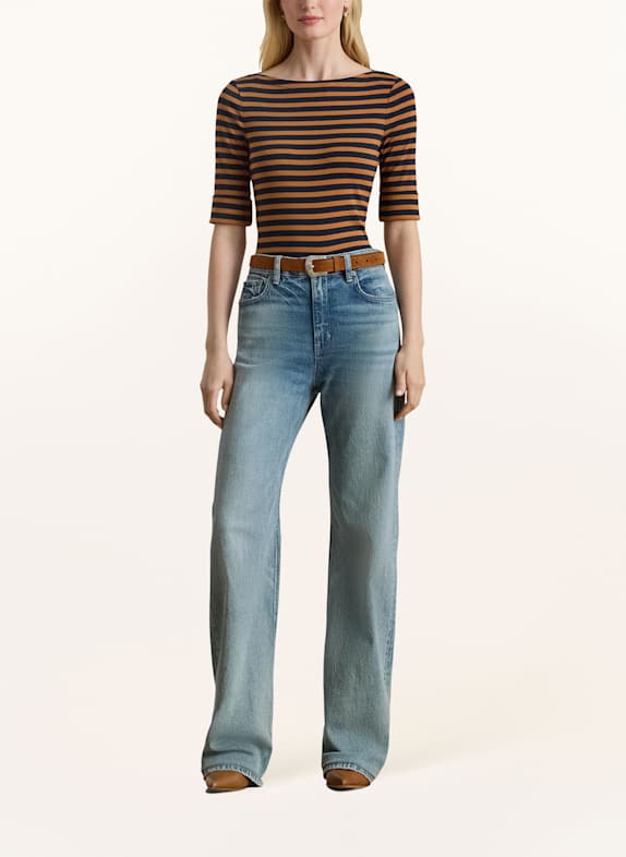 LAUREN RALPH LAUREN T-shirt BLUE / DARK ORANGE