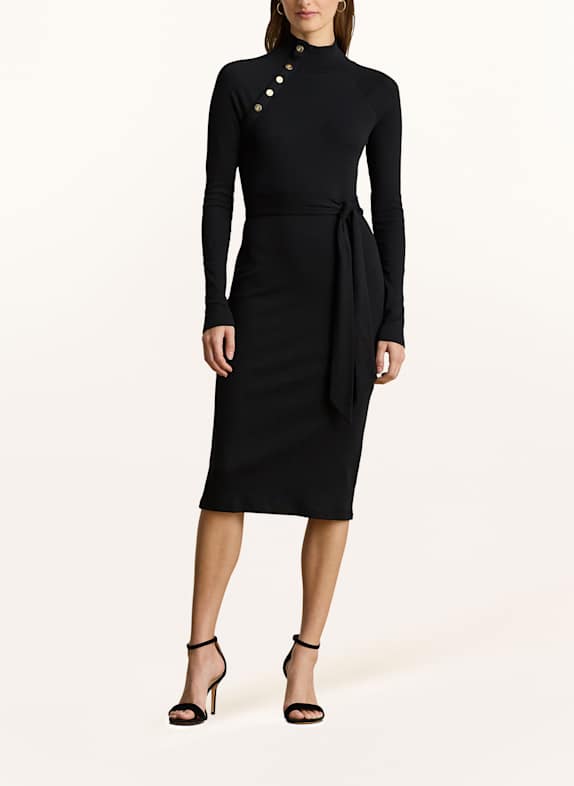 LAUREN RALPH LAUREN Strickkleid SCHWARZ