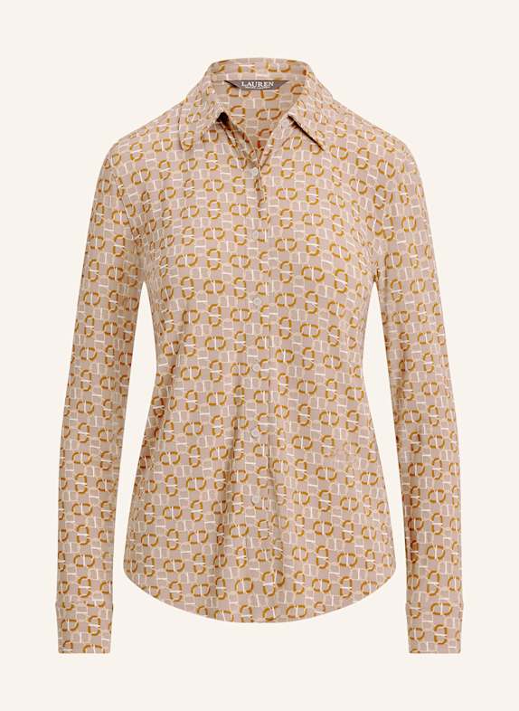 LAUREN RALPH LAUREN Hemdbluse BEIGE / ORANGE