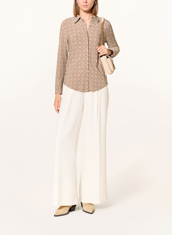 LAUREN RALPH LAUREN Hemdbluse BEIGE / ORANGE