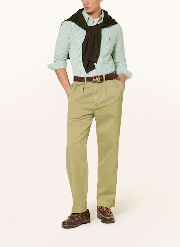 POLO RALPH LAUREN Oxford-overhemd Regular Fit LICHTGROEN / WIT