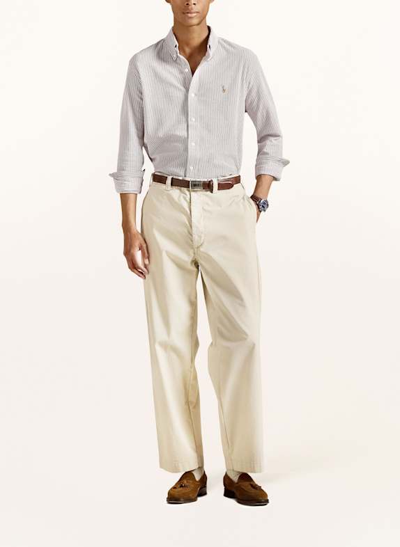 POLO RALPH LAUREN Oxford-overhemd Regular Fit DONKERROOD / WIT