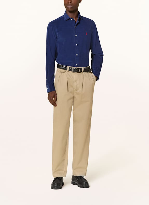 POLO RALPH LAUREN Cordhemd Custom Fit BLAUW