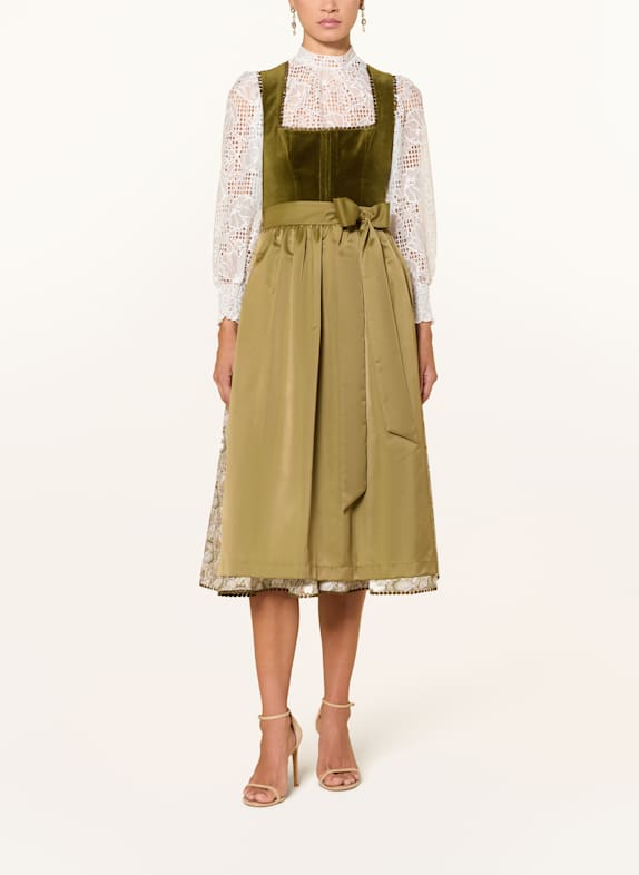 KINGA MATHE Dirndlblouse CORNELIA van kant WIT