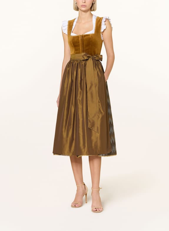 KINGA MATHE Dirndl ANCONA COGNAC / KHAKI