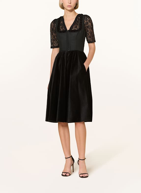 KINGA MATHE Dirndl ZADAR SCHWARZ