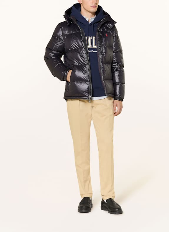 POLO RALPH LAUREN Doudoune GORHAM avec capuche amovible NOIR