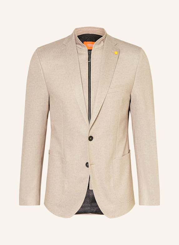 DIGEL move Jerseysakko ADAMO Slim Fit mit herausnehmbarer Blende BEIGE