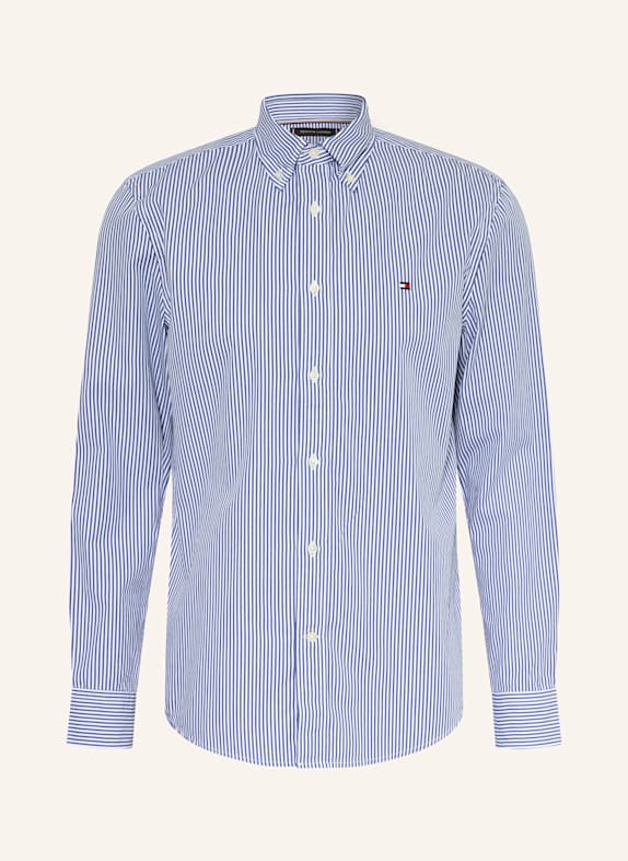TOMMY HILFIGER Hemd Regular Fit WEISS / BLAU