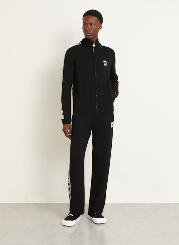 Casablanca Gebreide broek met galonstrepen ZWART / MINT