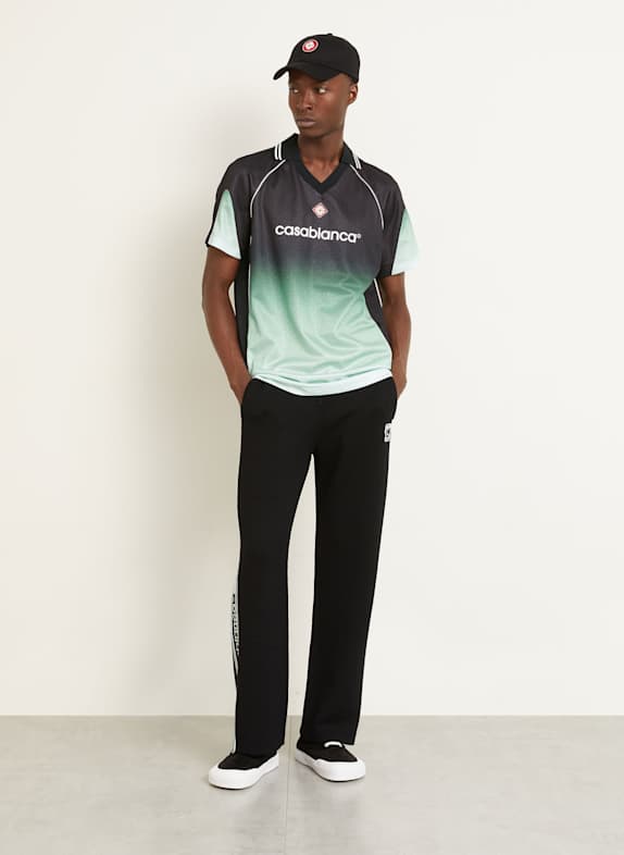 Casablanca T-shirt ZWART / MINT / WIT