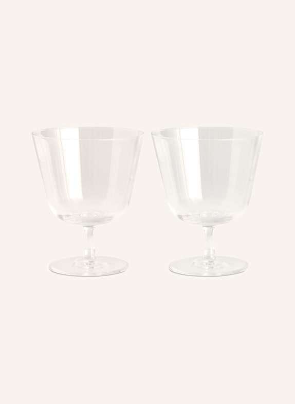 HAY set of 2 drinking glasses CURVE WHITE