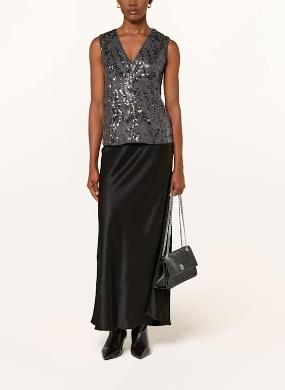 InWear Blouse KIMBAIW met pailletten ZWART