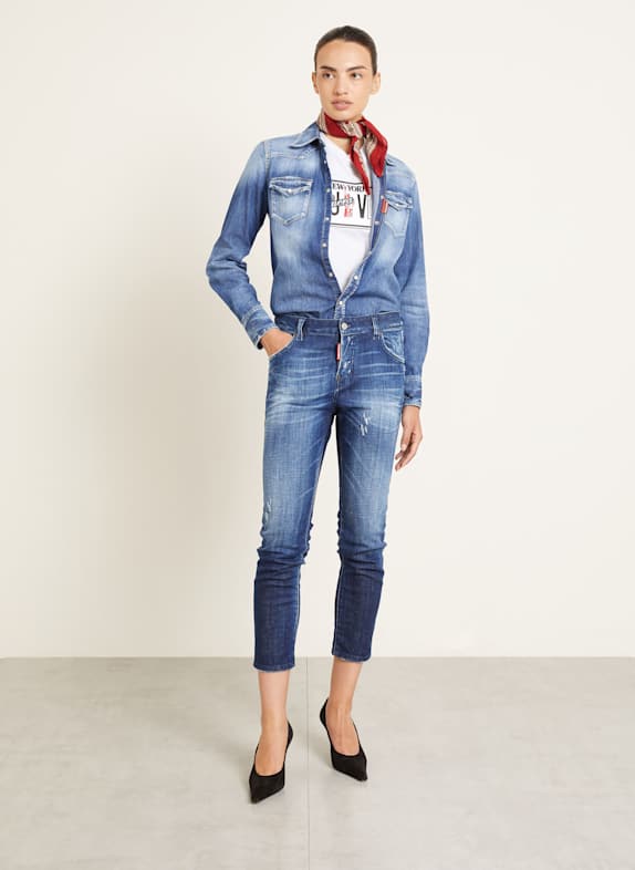 DSQUARED2 T-shirt VAQUERA WIT