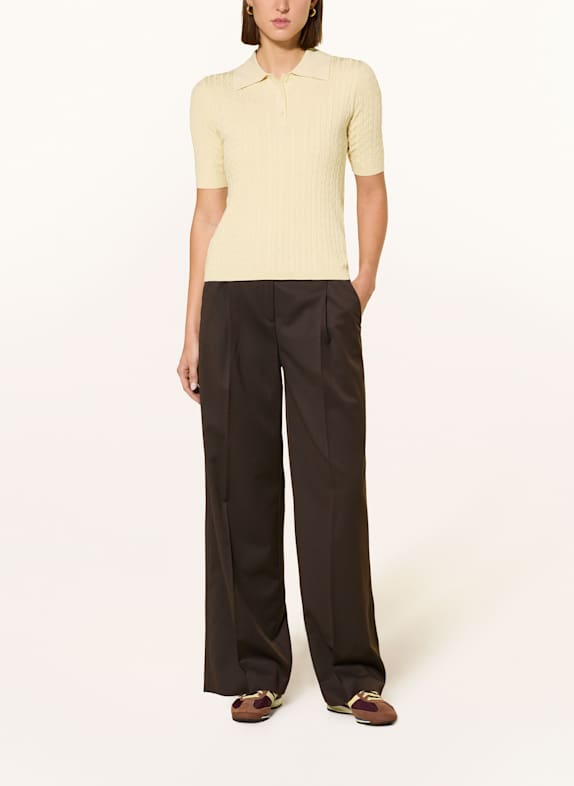 darling harbour Strick-Poloshirt GELB