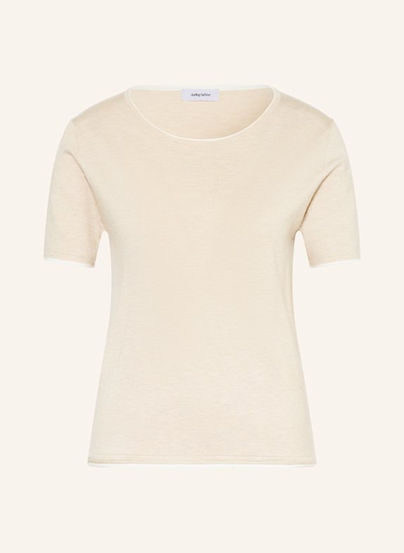darling harbour Strickshirt sand melange / offwhite