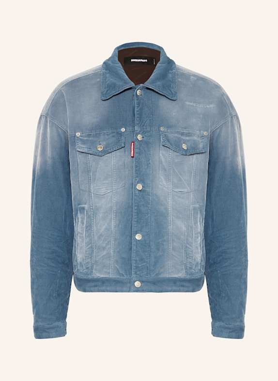 DSQUARED2 Kurtka sztruksowa NIEBIESKI