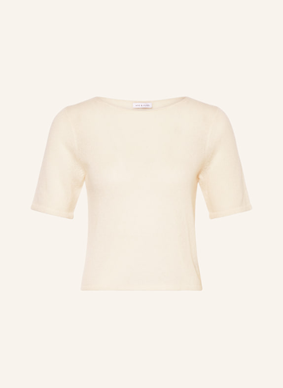 MRS & HUGS Strickshirt aus Cashmere ECRU