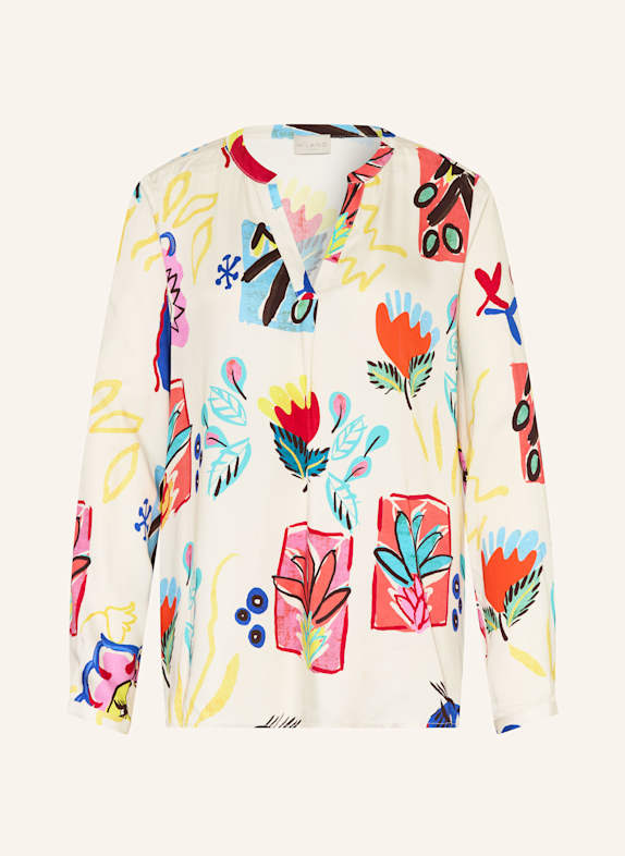 MILANO ITALY Shirt blouse WHITE/ RED/ DARK YELLOW