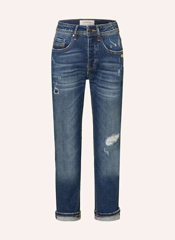 GANG Boyfriend jeans 94NICA CROPPED 7777 real destroy midblue