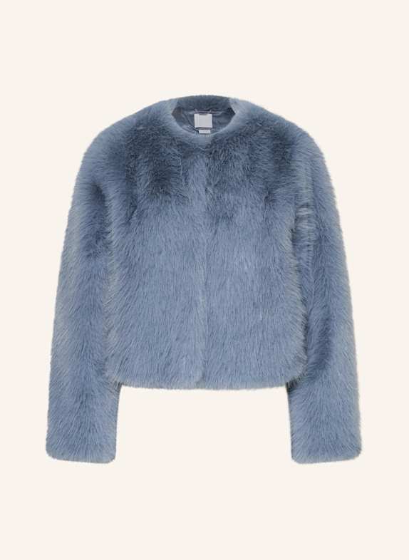 Rich & Royal Kunstfell-Jacke HELLBLAU