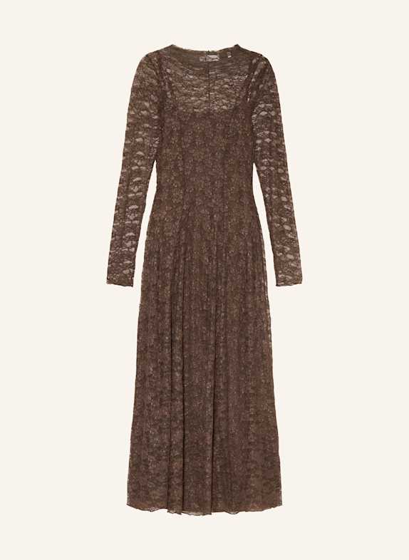 Rich & Royal Kleid aus Lochspitze BRAUN