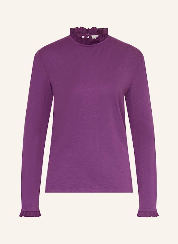 Rich & Royal Longsleeve mit Rüschen LILA