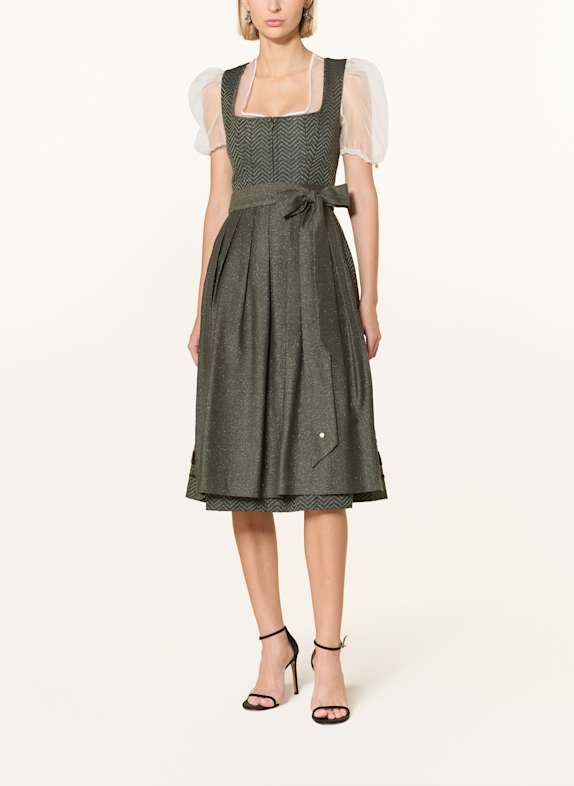 AlpenHERZ Dirndlbluse SARAH mit Seide WEISS