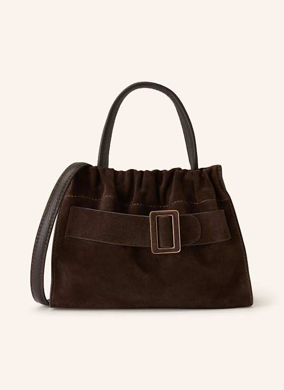 BOYY Umhängetasche SQUARE SCRUNCHY DUNKELBRAUN