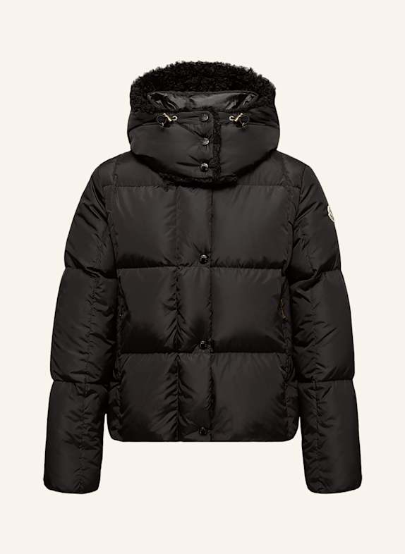 MONCLER Daunenjacke CASTELNOU mit Teddyfell SCHWARZ
