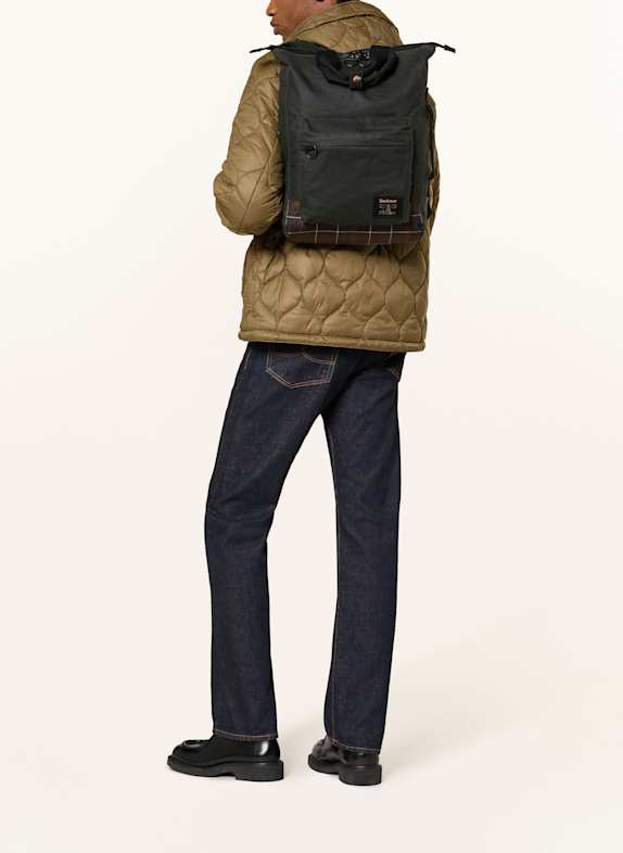 Barbour Rugzak FIELD WAX DONKERGROEN / DONKERGRIJS