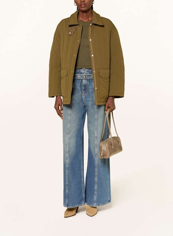 CLOSED Prošívaná bunda OLIVOVÁ