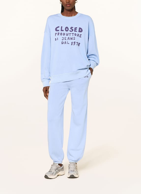 CLOSED Sweatpants HELLBLAU / DUNKELLILA
