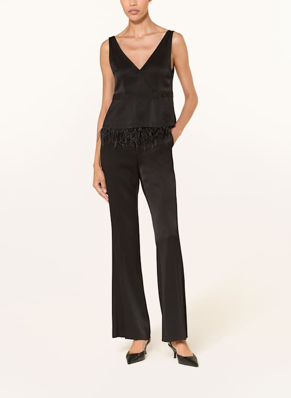 LUISA CERANO Bluse SORT