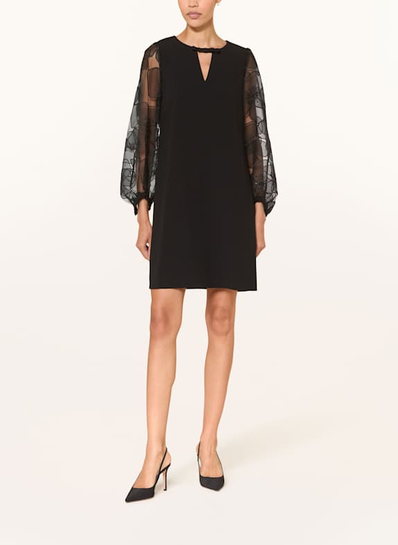 LUISA CERANO Cocktailkleid mit Pailletten SCHWARZ